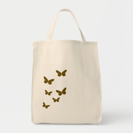 Elegant Brown Butterfly Minimalist | Modern トートバッグ (正面)