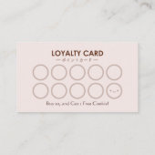 Elegant Brown Chocolate Cake Bakery Loyalty Reward 名刺 (裏面)