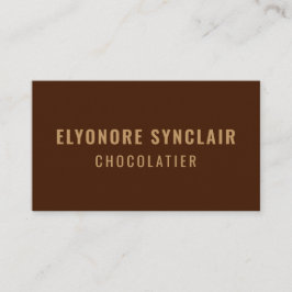 Elegant Brown Chocolatier Social Icon QR Code  名刺