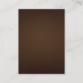 Elegant Brown & Gold String Lights wedding  エンクロージャーカード (裏面)