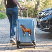 Elegant Brown Horse シール (スーツケースインサイチュ)