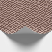 Elegant Brown Houndstooth Classic Preppy Pattern ラッピングペーパー (角)