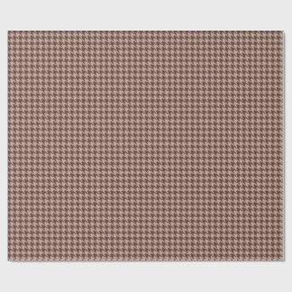 Elegant Brown Houndstooth Classic Preppy Pattern ラッピングペーパー