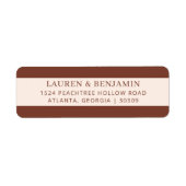 Elegant Brown Minimalist ラベル (正面)