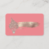 Elegant Brush Stroke Glitter Whisk Sweets 名刺 (正面)