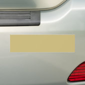 Elegant Brushed Gold Bumper Sticker for Any Vehicl バンパーステッカー (車上)