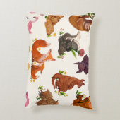 Elegant Brushed Polyester Decorative Throw Pillow アクセントクッション (裏面(縦))