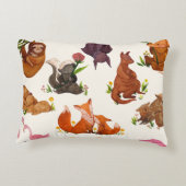 Elegant Brushed Polyester Decorative Throw Pillow アクセントクッション (裏面)