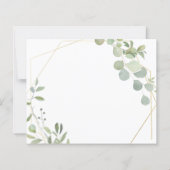 Elegant Budget Invitation to wedding ceremony. (裏面)