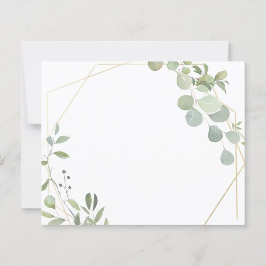 Elegant Budget Invitation to wedding ceremony. (裏面)