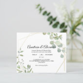 Elegant Budget Invitation to wedding ceremony. (スタンド正面)