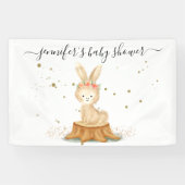 Elegant Bunny Rabbit wildlife farm forest animal 横断幕 (横)