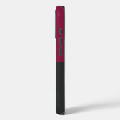 Elegant Burgundy and Black Monogram Case-Mate iPhoneケース (裏面 / 左)
