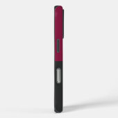 Elegant Burgundy and Black Monogram Case-Mate iPhoneケース (裏面 / 右)
