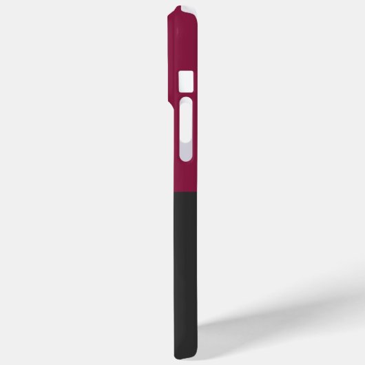 Elegant Burgundy and Black Monogram Case-Mate iPhoneケース (裏面 / 左)