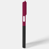 Elegant Burgundy and Black Monogram Case-Mate iPhoneケース (裏面 / 右)