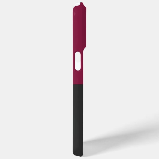 Elegant Burgundy and Black Monogram Case-Mate iPhoneケース (裏面 / 右)