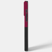 Elegant Burgundy and Black Monogram Case-Mate iPhoneケース (裏面 / 左)
