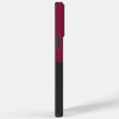 Elegant Burgundy and Black Monogram Case-Mate iPhoneケース (裏面 / 右)