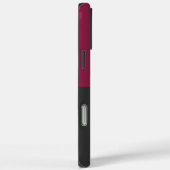 Elegant Burgundy and Black Monogram Case-Mate iPhoneケース (裏面 / 右)