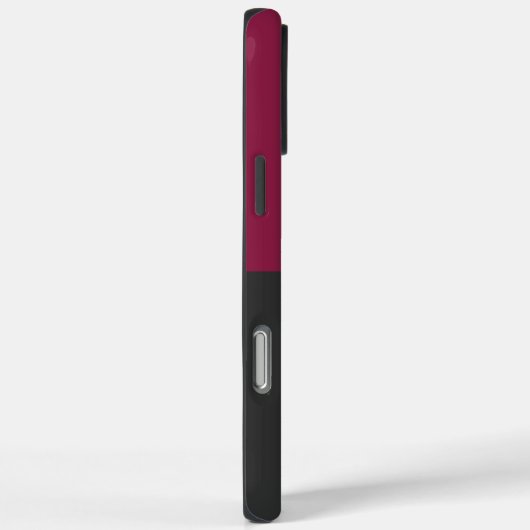 Elegant Burgundy and Black Monogram Case-Mate iPhoneケース (裏面 / 右)