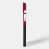 Elegant Burgundy and Black Monogram Case-Mate iPhoneケース (裏面 / 左)