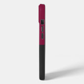 Elegant Burgundy and Black Monogram Case-Mate iPhoneケース (裏面 / 左)