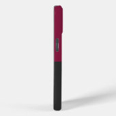 Elegant Burgundy and Black Monogram Case-Mate iPhoneケース (裏面 / 右)