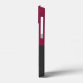 Elegant Burgundy and Black Monogram Case-Mate iPhoneケース (裏面 / 左)