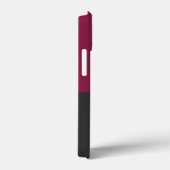 Elegant Burgundy and Black Monogram Case-Mate iPhoneケース (裏面 / 右)