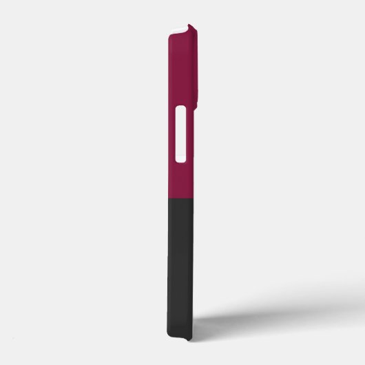 Elegant Burgundy and Black Monogram Case-Mate iPhoneケース (裏面 / 右)