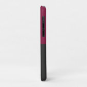 Elegant Burgundy and Black Monogram Case-Mate iPhoneケース (裏面/左)