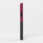 Elegant Burgundy and Black Monogram Case-Mate iPhoneケース (裏面/右)