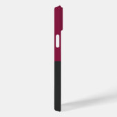 Elegant Burgundy and Black Monogram Case-Mate iPhoneケース (裏面 / 右)