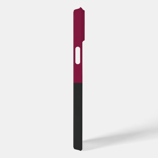 Elegant Burgundy and Black Monogram Case-Mate iPhoneケース (裏面 / 右)