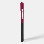 Elegant Burgundy and Black Monogram Case-Mate iPhoneケース (裏面 / 左)