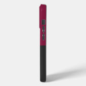 Elegant Burgundy and Black Monogram Case-Mate iPhoneケース (裏面 / 左)