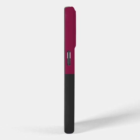 Elegant Burgundy and Black Monogram Case-Mate iPhoneケース (裏面 / 右)