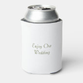 Elegant Burgundy and Crimson Blush Floral Wedding  缶クーラー (缶裏面)