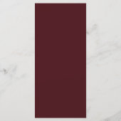 Elegant Burgundy and Gold Marble Wedding メニュー (裏面)