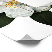 Elegant Burgundy and Pink Flowers Shower Poster ポスター (角)