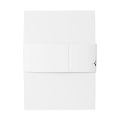 Elegant Burgundy Blush Floral Roses Wedding 招待状ベリーバンド (裏面例)