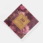 Elegant Burgundy Blush Gold Roses 50th Birthday (コーナー)