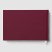 Elegant Burgundy Calligraphy Guestbook ゲストブック (裏面)