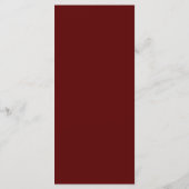 Elegant Burgundy Gold Drink  メニュー (裏面)