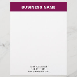 Elegant Burgundy Gold Luxury Business letterhead レターヘッド
