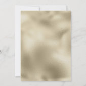 Elegant burgundy gold white orchid Save The Date 招待状 (裏面)