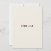 Elegant Burgundy Holiday Party Invitation 招待状 (裏面)