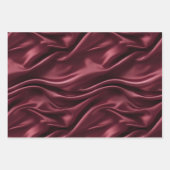 Elegant Burgundy Red Christmas ラッピングペーパーシート (正面)