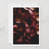 Elegant Burgundy Romantic Rose Save The Date Card (裏面)